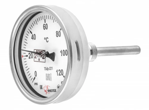 ТБф-221 (0…160)°С d.100 кт.1,0 IP54 ОШх6 M20х1,5 ГН M20х1,5 L64(48)х10 УТ000017784