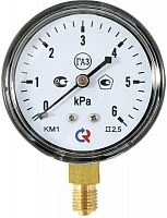КМ-12Р +16 kPа.М12х1,5.1,5. IP54 Напоромер, ф63 нерж.сталь УТ000019845