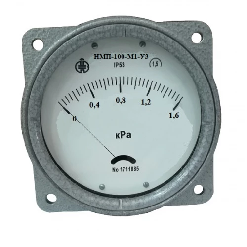 ДНМ-100 +2,5 кПа-1,5-У3 ФОШ  2х"ерш" под шланг ф8мм УТ000001209